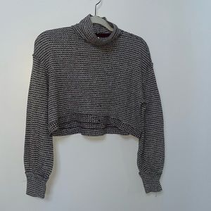 Free People crop sweater turtle neck